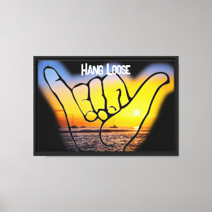 Hawaiian Hang Loose, aka Shaka Canvas Print
