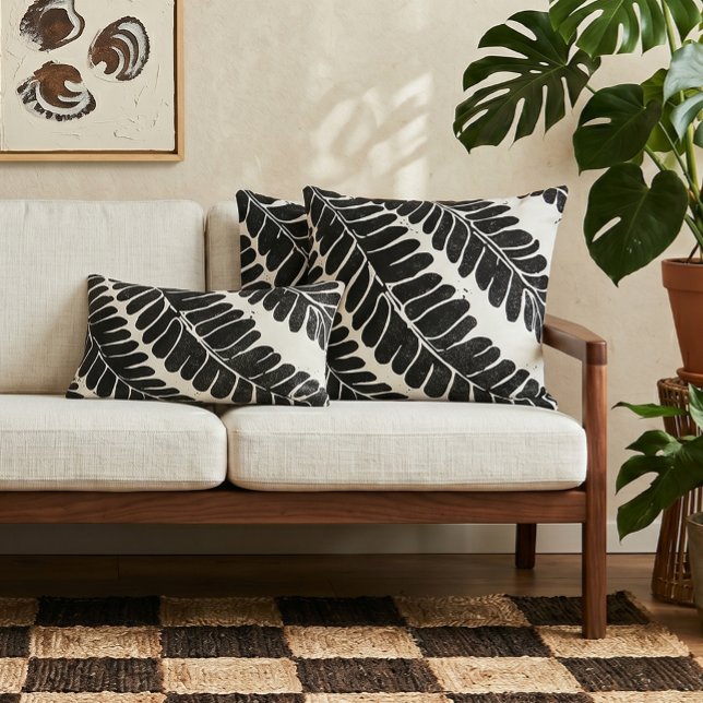Hawaiian Haole Koa- leucaena leaf Throw Pillow (Creator Uploaded)