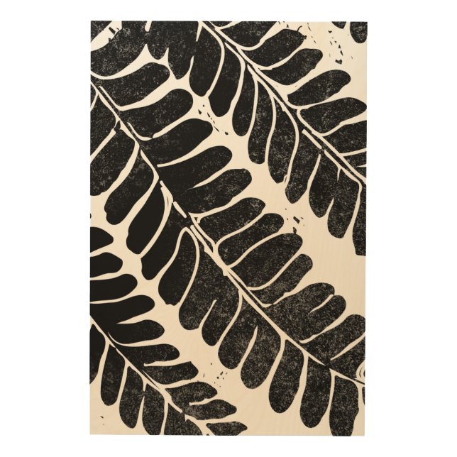 Hawaiian Haole Koa- leucaena leaf Wood Wall Art (Front)