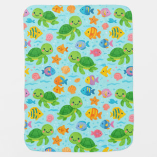 Hawaiian happy honus baby blanket