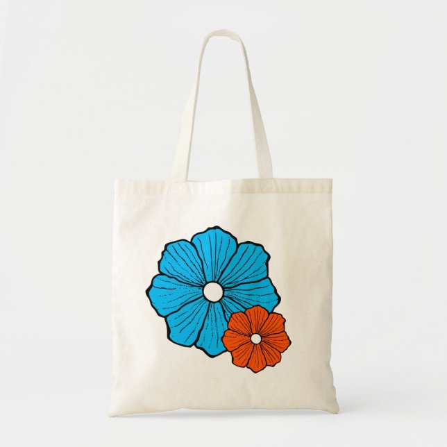 Hawaiian Hawaii Flower Tote Cruise Bag Gift (Front)