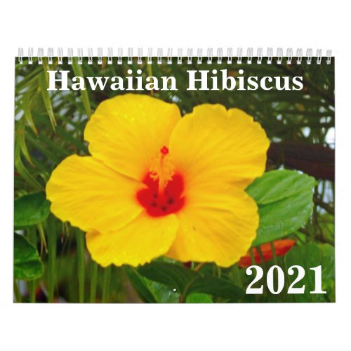 Hawaiian Hibiscus 2021 Calendar