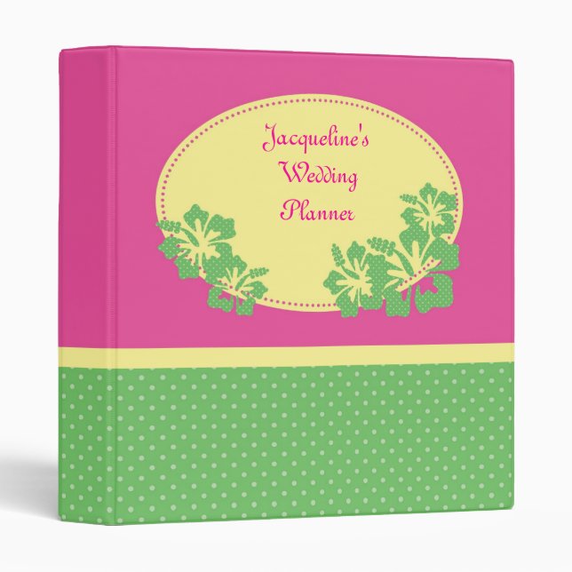 Hawaiian Hibiscus Avery Binder (Front/Spine)