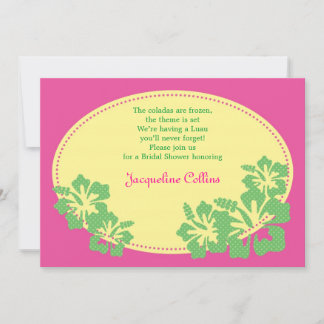 Hawaiian Hibiscus Bridal Shower Invitation