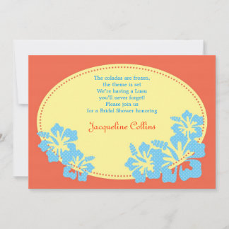 Hawaiian Hibiscus Bridal Shower Invitation