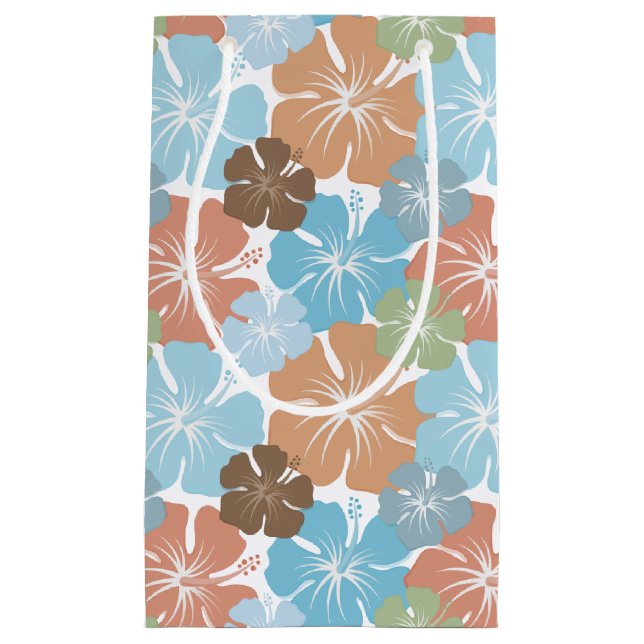 Hawaiian Hibiscus Floral Small Gift Bag (Front)