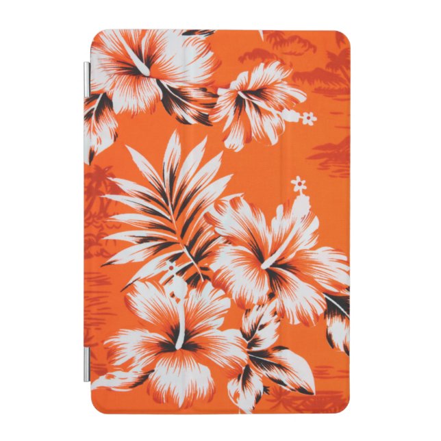 Hawaiian Hibiscus Flower Background iPad Mini Cover (Front)