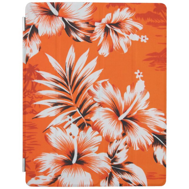 Hawaiian Hibiscus Flower Background iPad Smart Cover (Front)