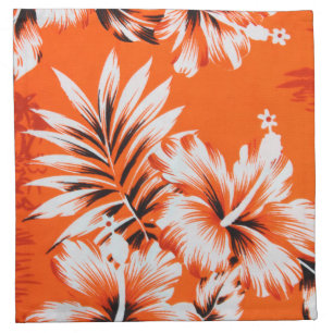 Hawaiian Hibiscus Flower Background Napkin