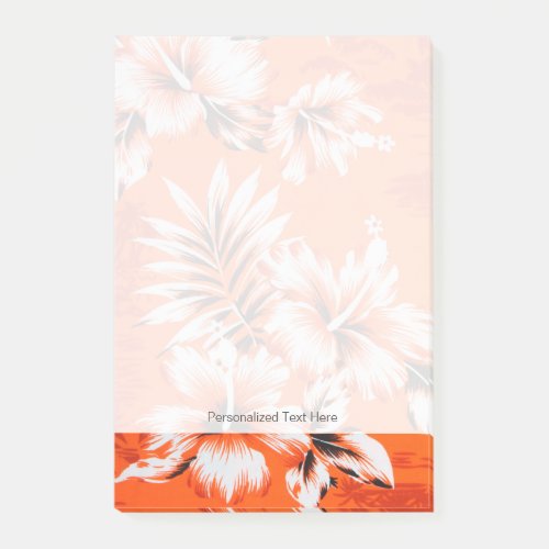 Hawaiian Hibiscus Flower Background Post_it Notes