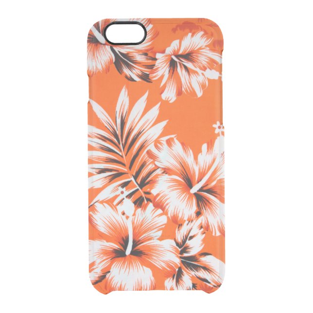 Hawaiian Hibiscus Flower Background Uncommon iPhone Case (Back)