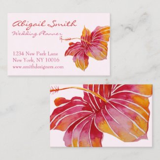 Hawaiian Hibiscus Flower Business Card