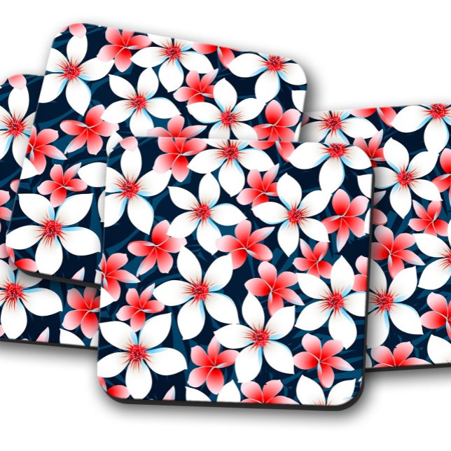 Hawaiian Hibiscus Flower | Cute Hibiscus Coasterte Beverage Coaster (Creator Uploaded)