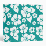 Hawaiian Hibiscus Flower Pattern Binder