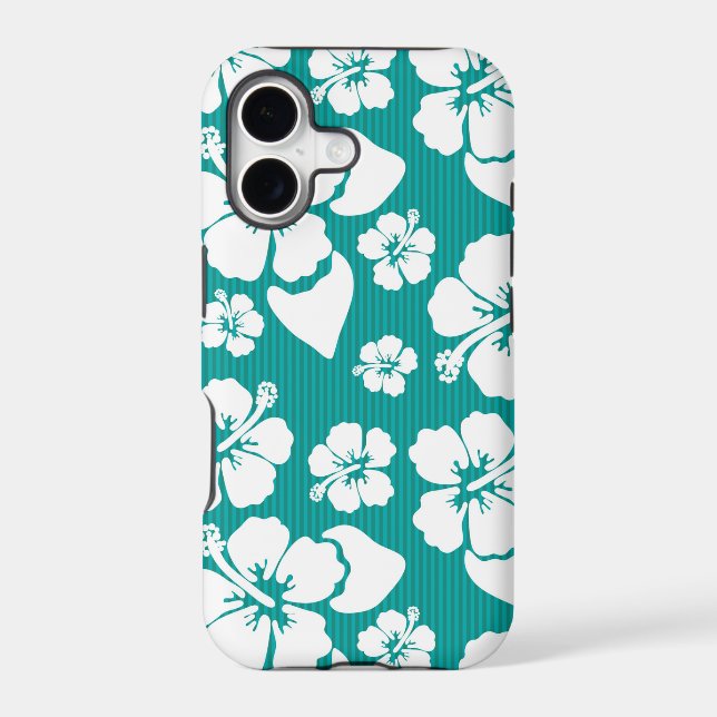 Hawaiian Hibiscus Flower Pattern Iphone Case (Back)