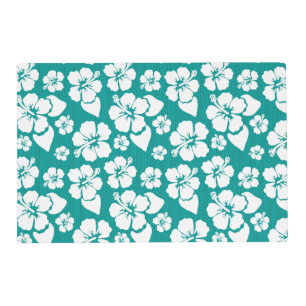 Hawaiian Hibiscus Flower Pattern Placemat