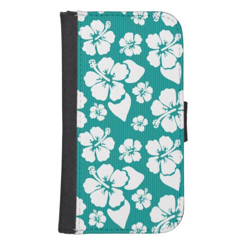 Hawaiian Hibiscus Flower Pattern Phone Wallet