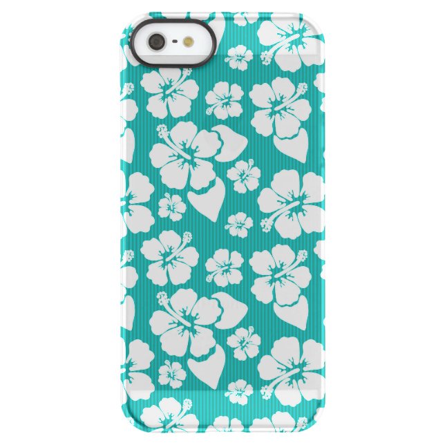 Hawaiian Hibiscus Flower Pattern Uncommon iPhone Case (Back)