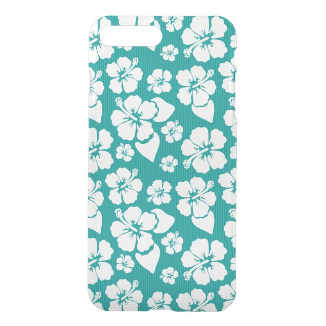 Hawaiian Hibiscus Flower Pattern Uncommon iPhone Case (Back)