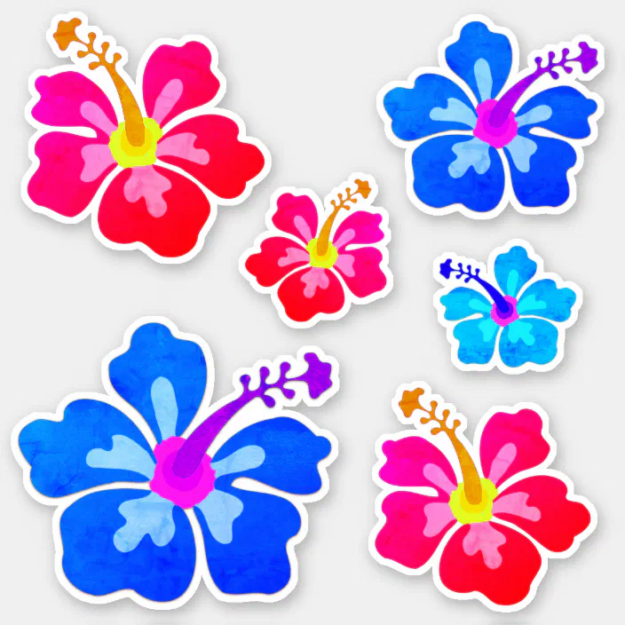 Tropical Flower Pattern Sticker Pack 