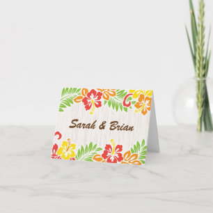 Hawaiian Hibiscus Flowers Note Card