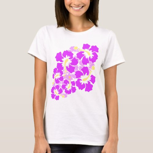 Hawaiian Hibiscus Flowers Tee