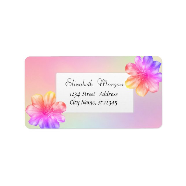 Hawaiian Hibiscus Holographic Label (Front)