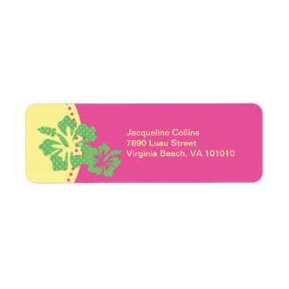 Hawaiian Hibiscus Label