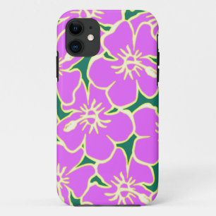 Hawaiian Hibiscus Luau Tropical Flowers iPhone 11 Case