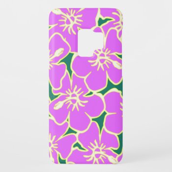 Hawaiian Hibiscus Luau Tropical Flowers Case-mate Samsung Galaxy S9 Case by macdesigns2 at Zazzle