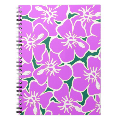 Hawaiian Hibiscus Luau Tropical Flowers Notebook