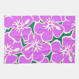 Hawaiian Hibiscus Luau Tropical Flowers Towel