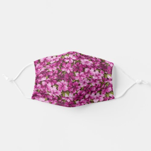 Hawaiian Hibiscus Print Pink  Purple Face Mask