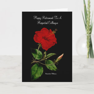 Hawaiian Hibiscus Retirement  Card