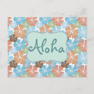 Hawaiian Hibiscus Tropical Flowers Postcard