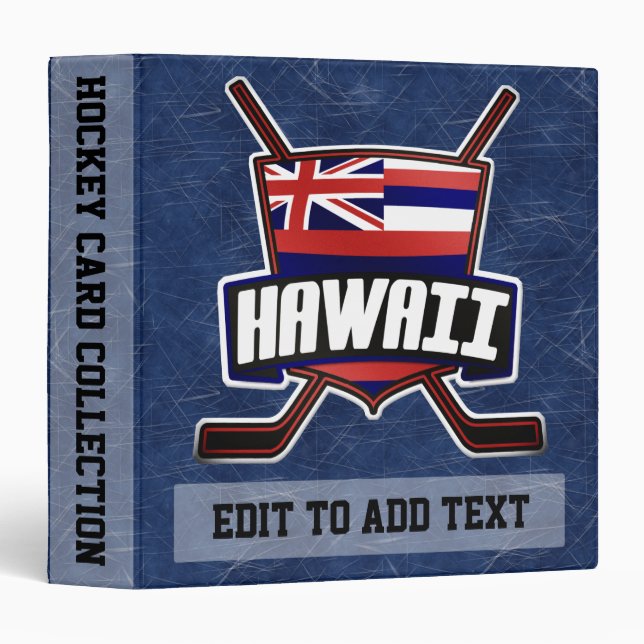 Hawaiian Hockey Trading Card Album Binder (Front/Spine)