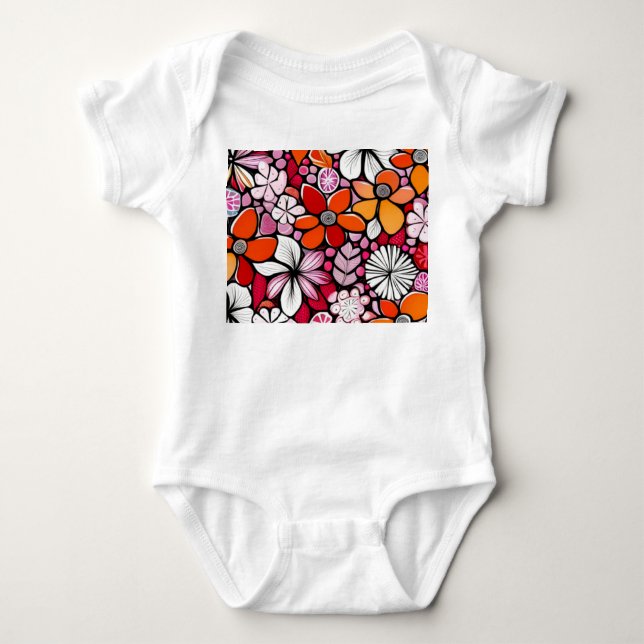 Hawaiian Holiday Baby Bodysuit (Front)