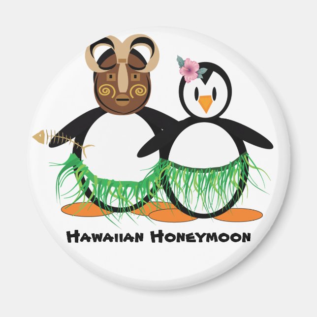 Hawaiian Honeymoon Magnet (Front)