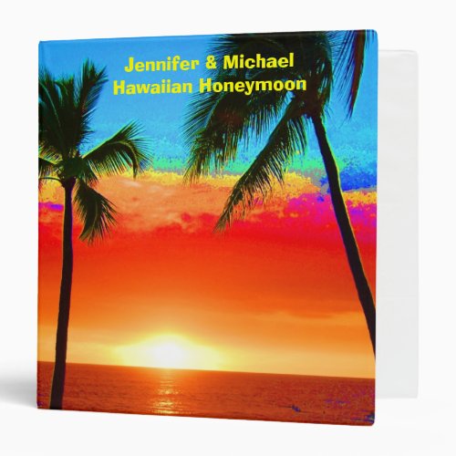 Hawaiian Honeymoon Photo  Album 3 Ring Binder