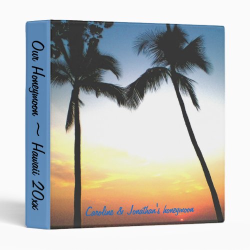 Hawaiian Honeymoon photo album Binder