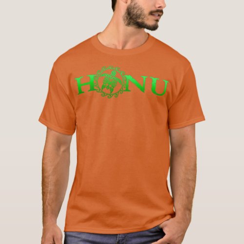 Hawaiian Honu Green Sea Turtle T_Shirt