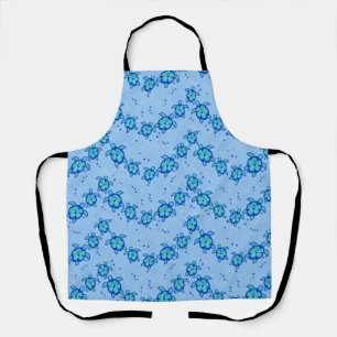 Hawaiian Honu Hibiscus Sea Turtles Apron