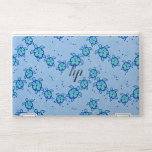 Hawaiian Honu Hibiscus Sea Turtles HP Laptop Skin