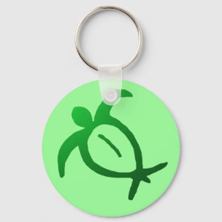 Hawaiian Honu Petroglyph - Keychain