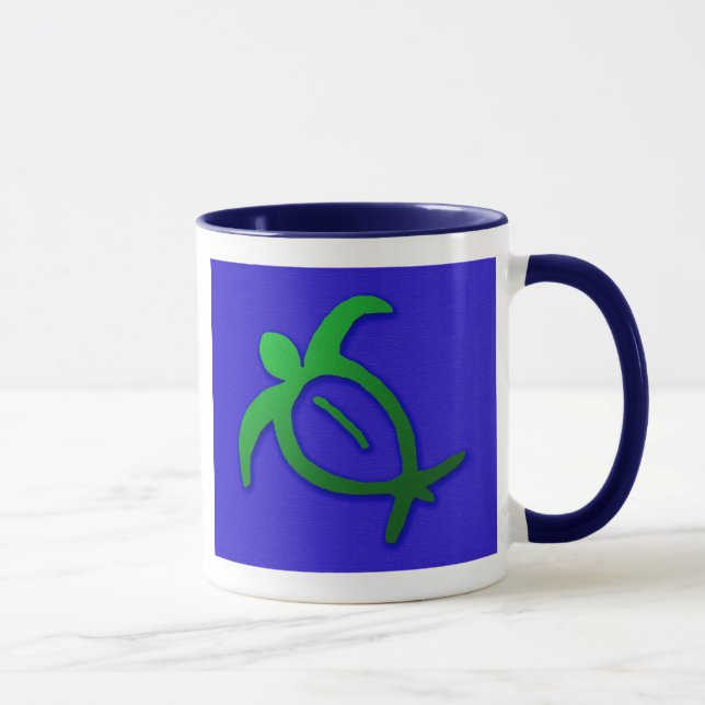 Hawaiian Honu Petroglyph Mug (Right)