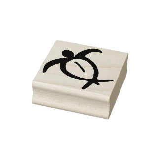 Hawaiian Honu Petroglyph Rubber Stamp