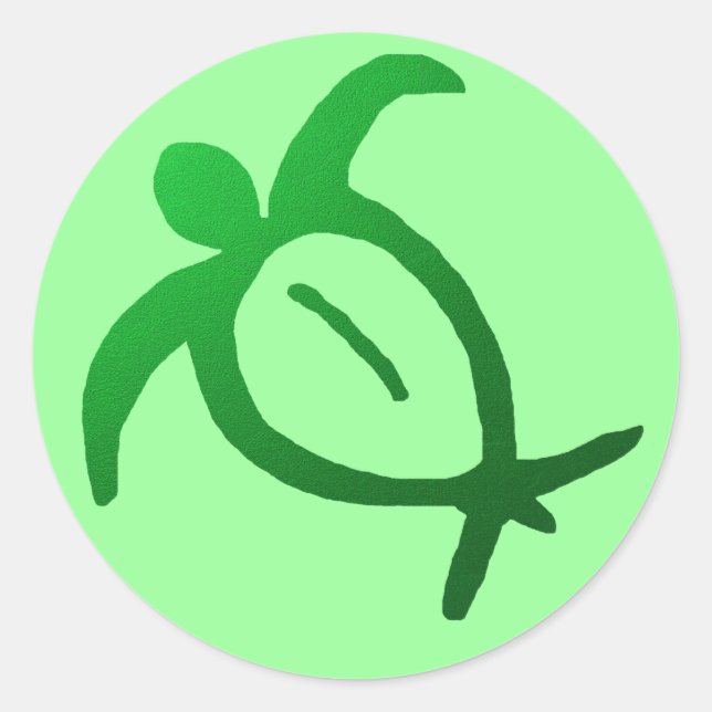 Hawaiian Honu Petroglyph - Sticker (Front)
