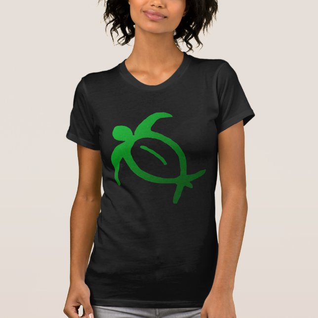 Hawaiian Honu Petroglyph - T-Shirt (Front)