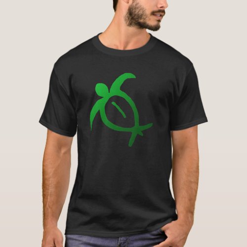 Hawaiian Honu Petroglyph _ T_Shirt