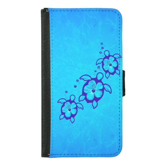 Hawaiian Honu Samsung Galaxy Wallet Case (Front)